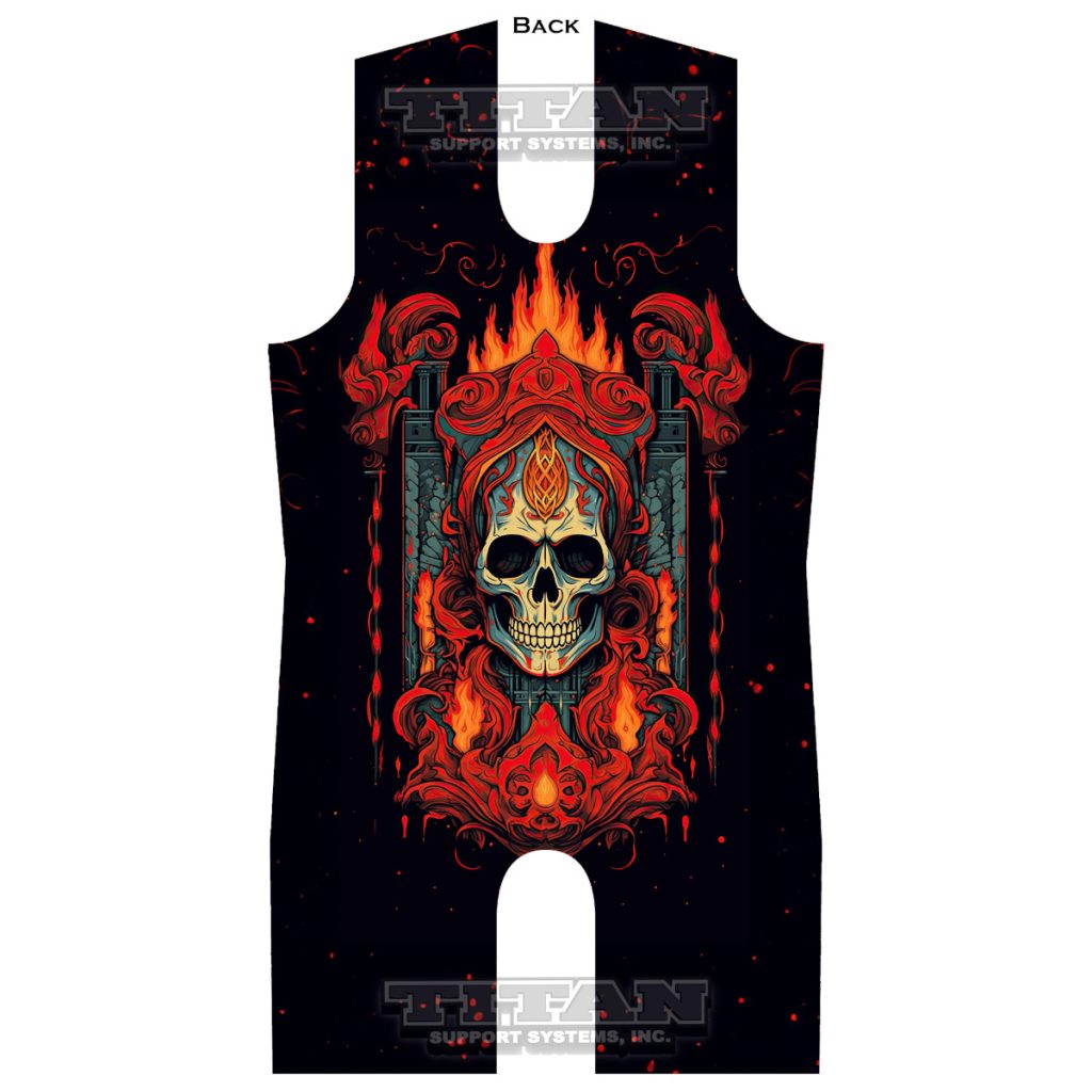 art deco skeleton 2 singlet