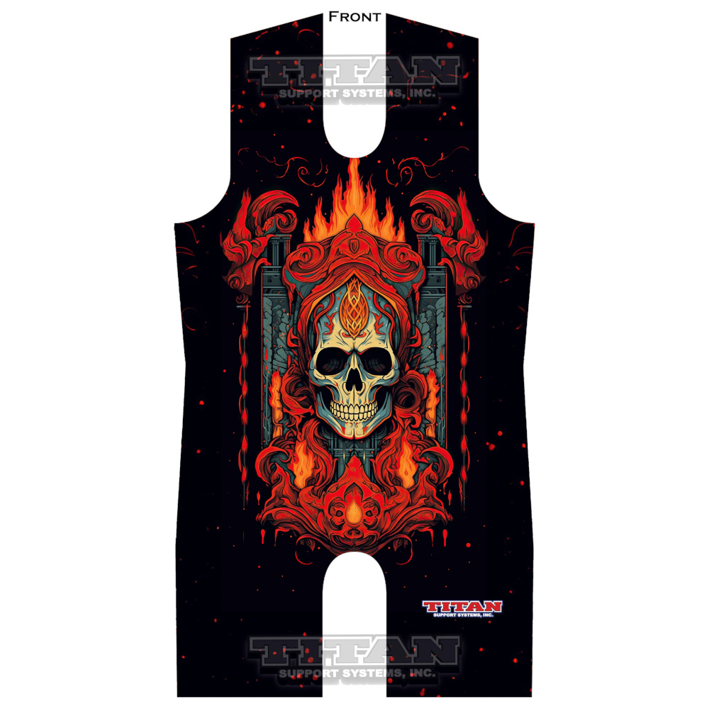 art deco skeleton 2 singlet