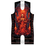art deco skeleton 3 singlet