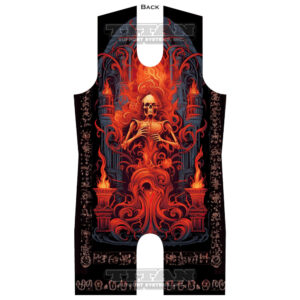 art deco skeleton 3 singlet