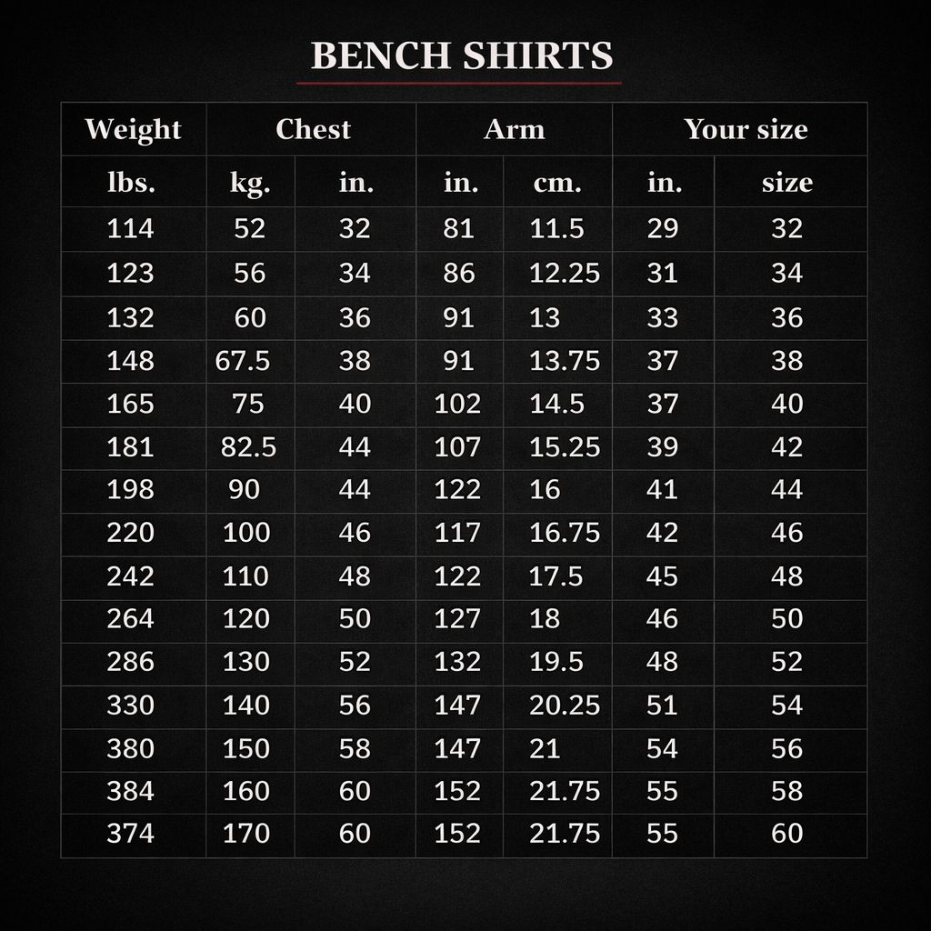 titan super katana bench shirt