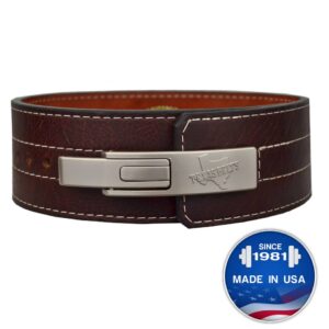 longhorn™ finished leather lever belt