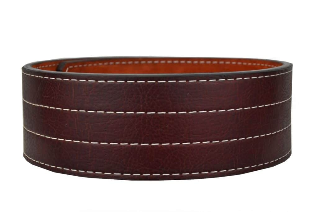 longhorn™ finished leather lever belt