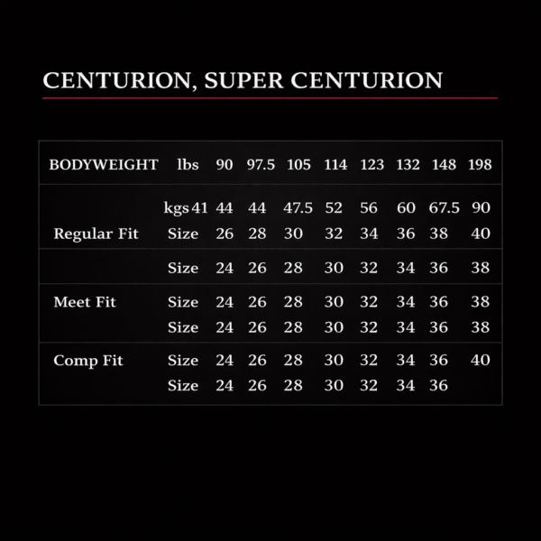 Super Centurion Squat Suit Black with Red Thread