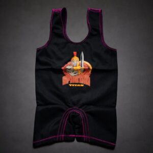 Spartan Squat Suit with Magenta Thread